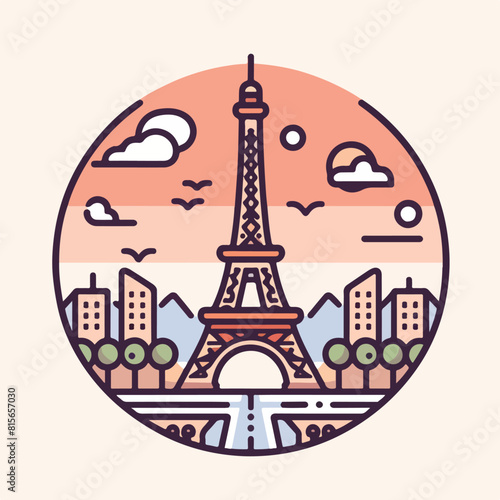eifel tower vector eps
