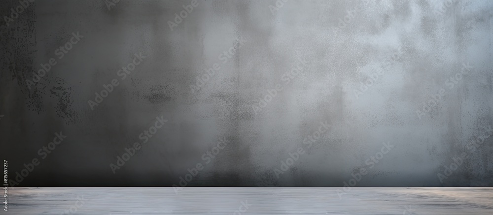 metal gray table surface for background copy space on gray wall background metal gray table surface for background copy space on gray wall background