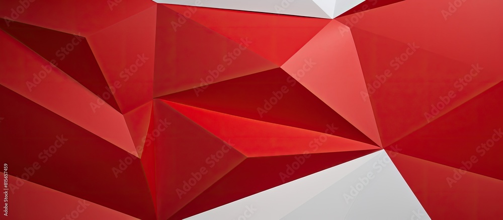 White and red geometric colored paper blank background template. copy space available White and red geometric colored paper blank background template. copy space available