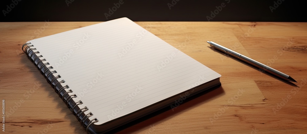 Pencil and a notebook with copy space Pencil and a notebook with copy space