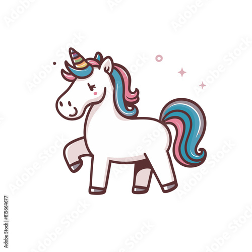 Unicorn Doodle Art  Magical Illustration of a Fabled Creature