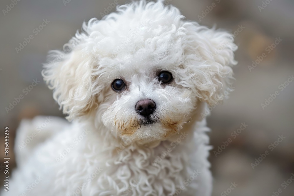 Joyful Adorable bichon dog. Domestic animal studio canine sweet. Generate Ai Joyful Adorable bichon dog. Domestic animal studio canine sweet. Generate Ai