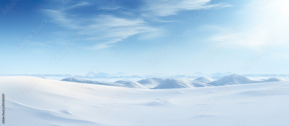 White snowy landscape. copy space available