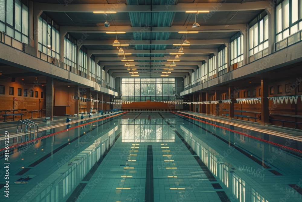 Olympic swimming pool in the sports complex Olympic swimming pool in the sports complex