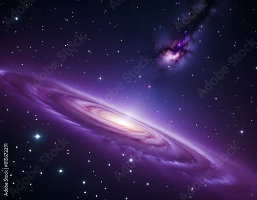 Purple color Galaxy universe vivid space background 