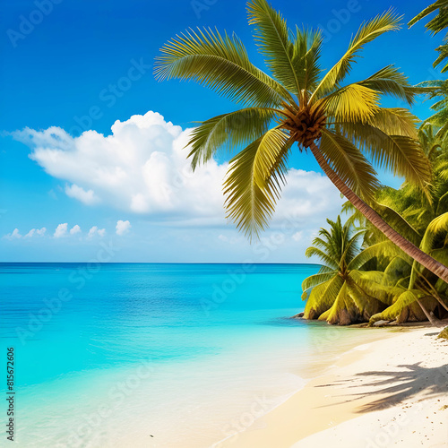 palm tree on the beach