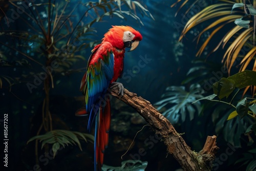 Wallpaper Mural Bird parrot in jungle close up Torontodigital.ca