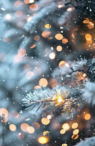 white blur abstract background bokeh christmas blurred beautiful shiny Christmas lights