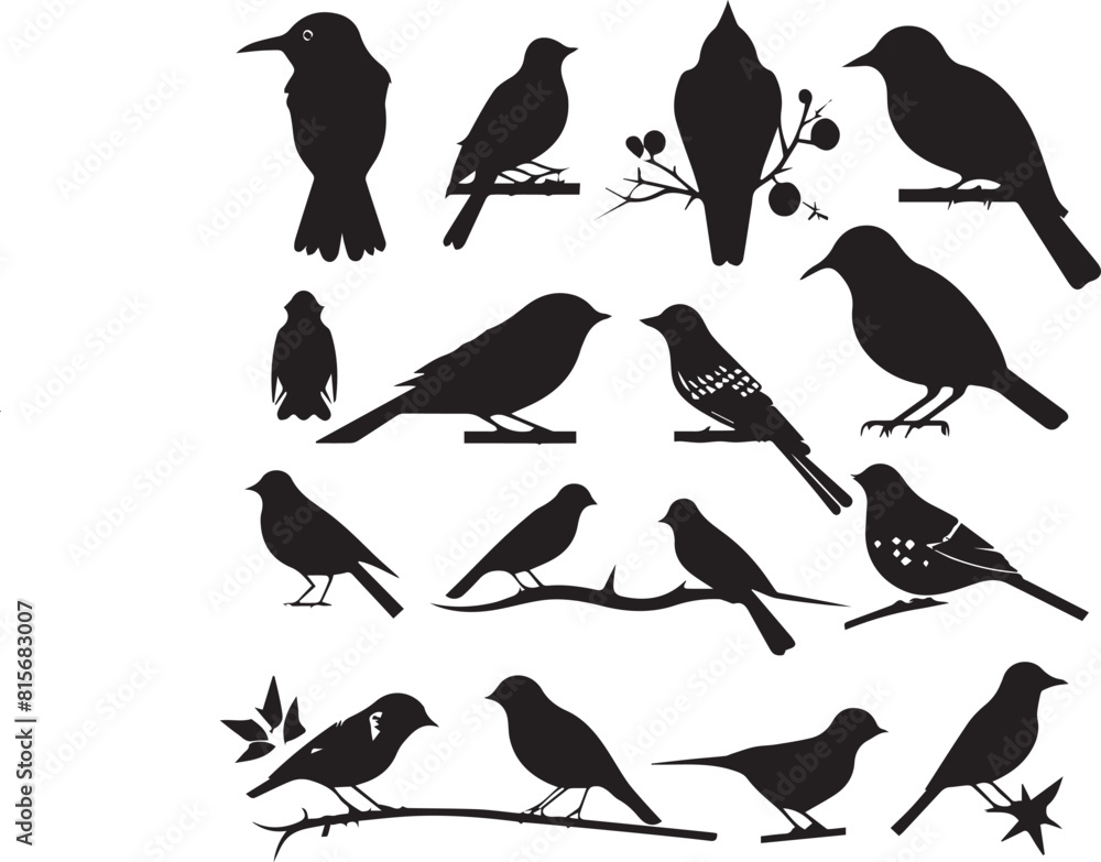 Obraz premium birds on a branch