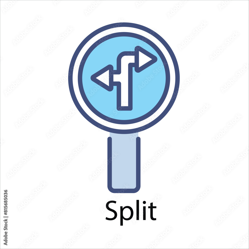 Split Vector icon Split Vector icon