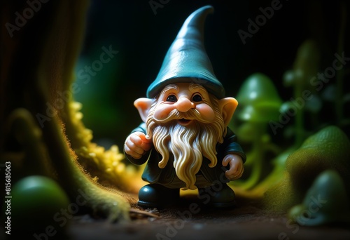 Unveiling the Lovecraftian Gnome - A Masterpiece of Light Painting Photography photo