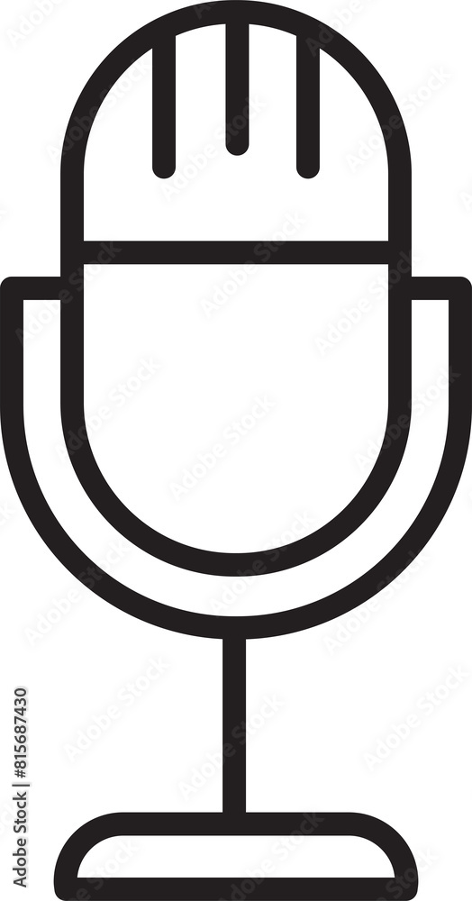 Microphone Icon Line Art Microphone Icon Line Art