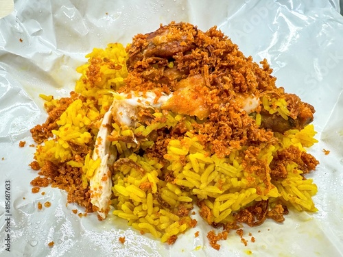 Chicken Biryani rice on the table