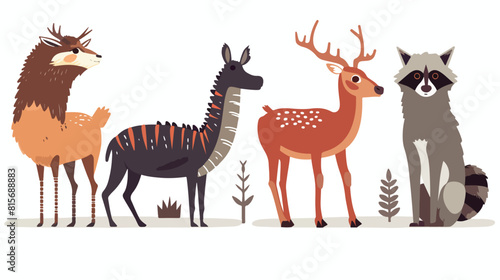 Wild animals Four. North and South American fauna. Am