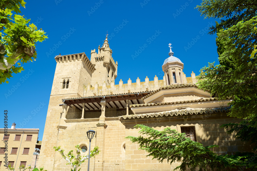 San Salvador church in Ejea de Los Caballeros, Spain