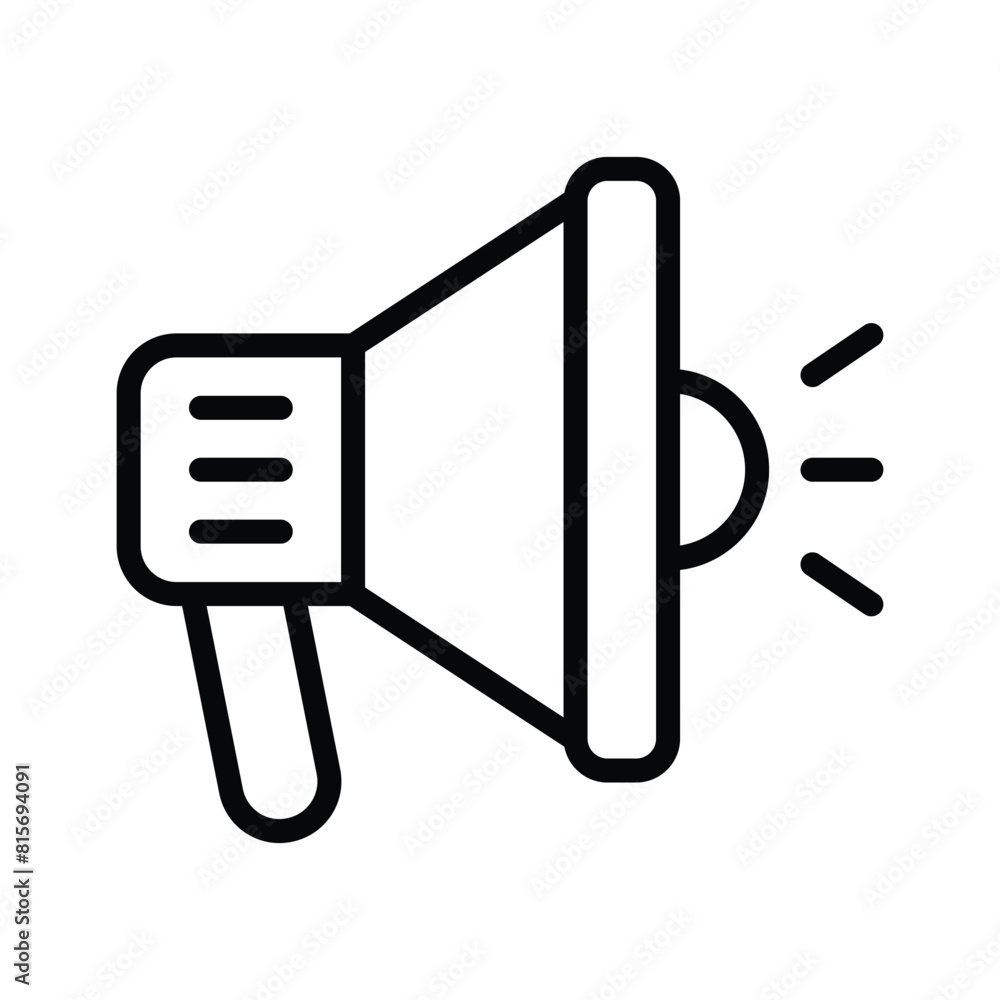 Beautifully designed icon of megaphone in editable style, a customizable vector of loudspeaker Beautifully designed icon of megaphone in editable style, a customizable vector of loudspeaker