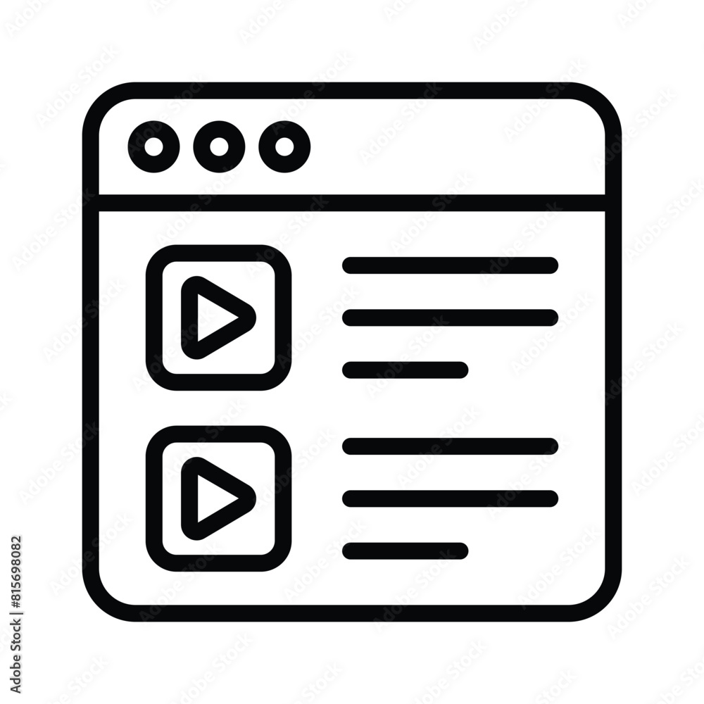 Get your hold on this visually perfect icon of video content Get your hold on this visually perfect icon of video content
