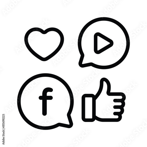 Get this amazing icon of social media marketing, premium vector