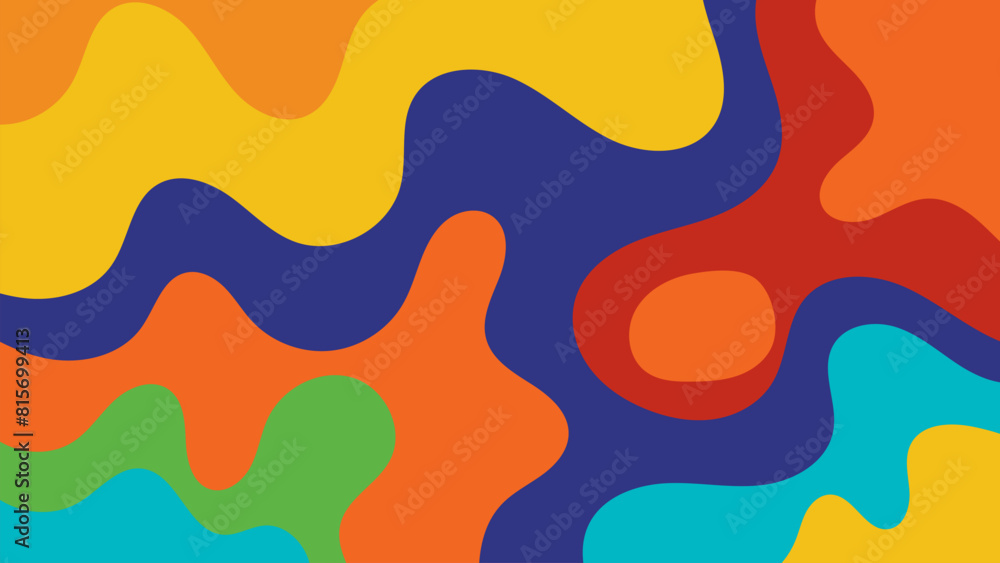 Colorful abstract background with swirling patterns in multiple vibrant colors Colorful abstract background with swirling patterns in multiple vibrant colors