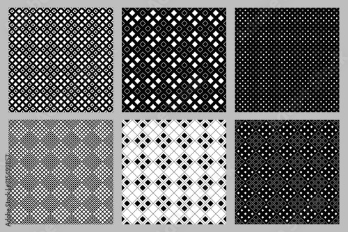 Abstract square pattern background collection -  vector graphic