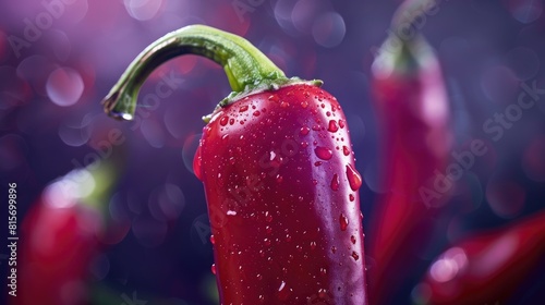 Close up of a mature chili pepper photo