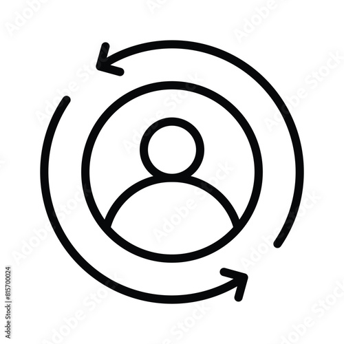 Take a look at amazing icon of retargeting in modern style