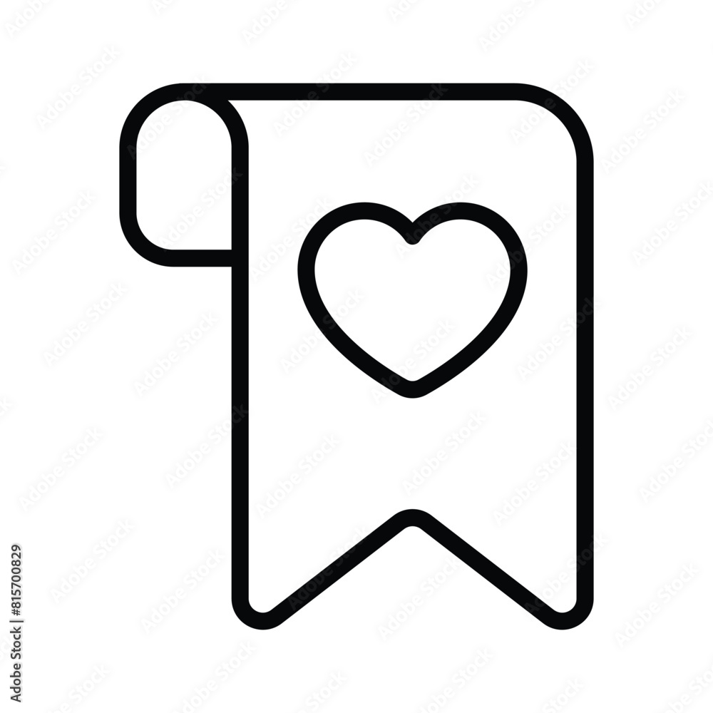 Bookmark icon design in editable style Bookmark icon design in editable style