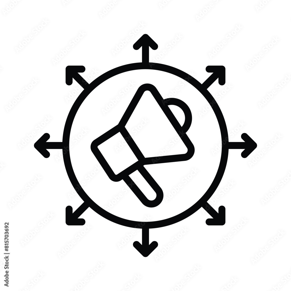 Creatively crafted icon of marketing network, editable vector Creatively crafted icon of marketing network, editable vector