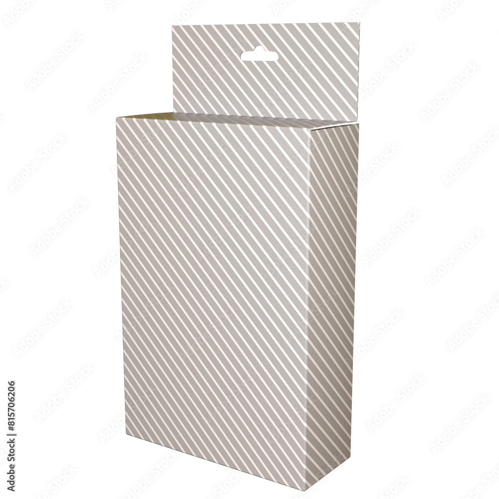 Box display package isolated 3d rendered illustration Box display package isolated 3d rendered illustration