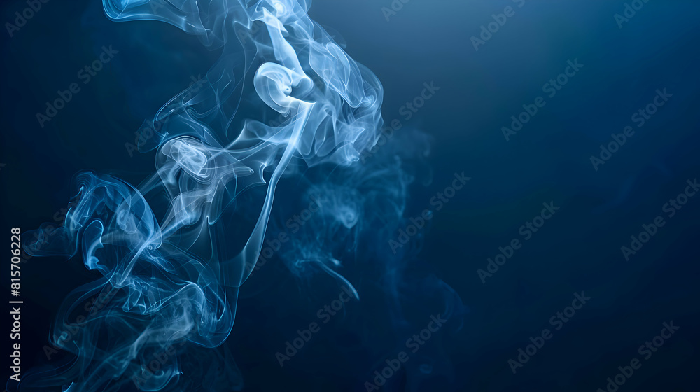 Abstract blue smoke background.generative ai Abstract blue smoke background.generative ai