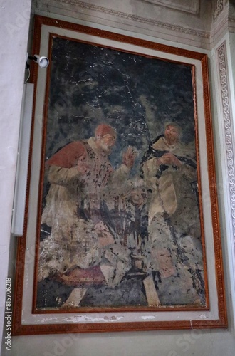 Obraz na płótnie Nemi - San Pio V e San Pietro Martire nella Chiesa di Santa Maria del Pozzo w salonie
