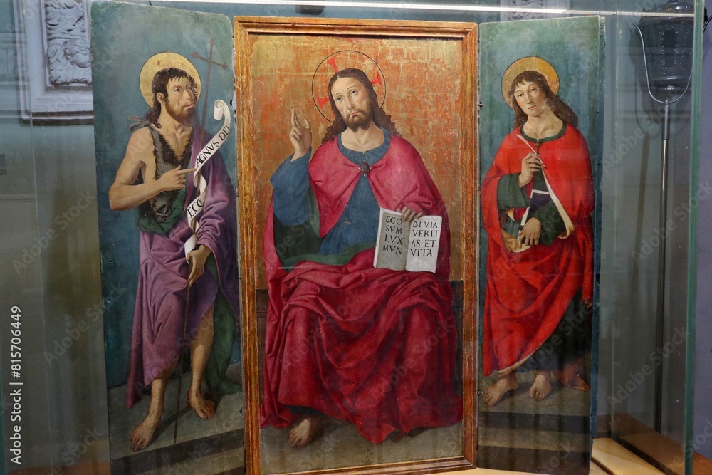 Nemi - Trittico quattrocentesco nella Chiesa di Santa Maria del Pozzo