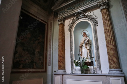 Obraz na płótnie Nemi - Cappella del Rosario nella Chiesa di Santa Maria del Pozzo w salonie