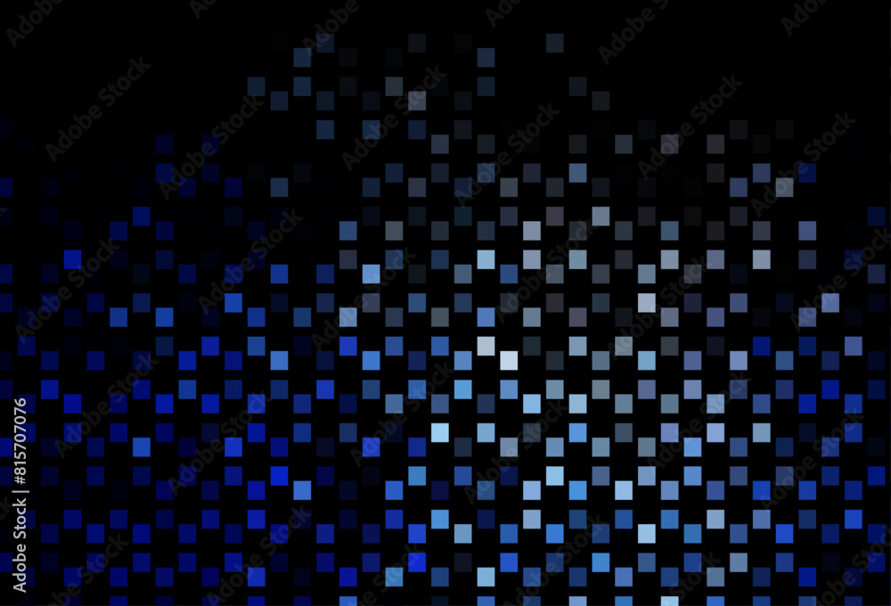 Dark BLUE vector pattern with crystals, rectangles. Dark BLUE vector pattern with crystals, rectangles.