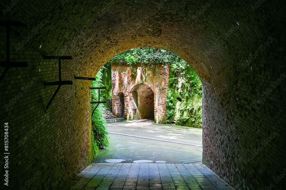 Obraz premium 東京湾にある無人島の猿島