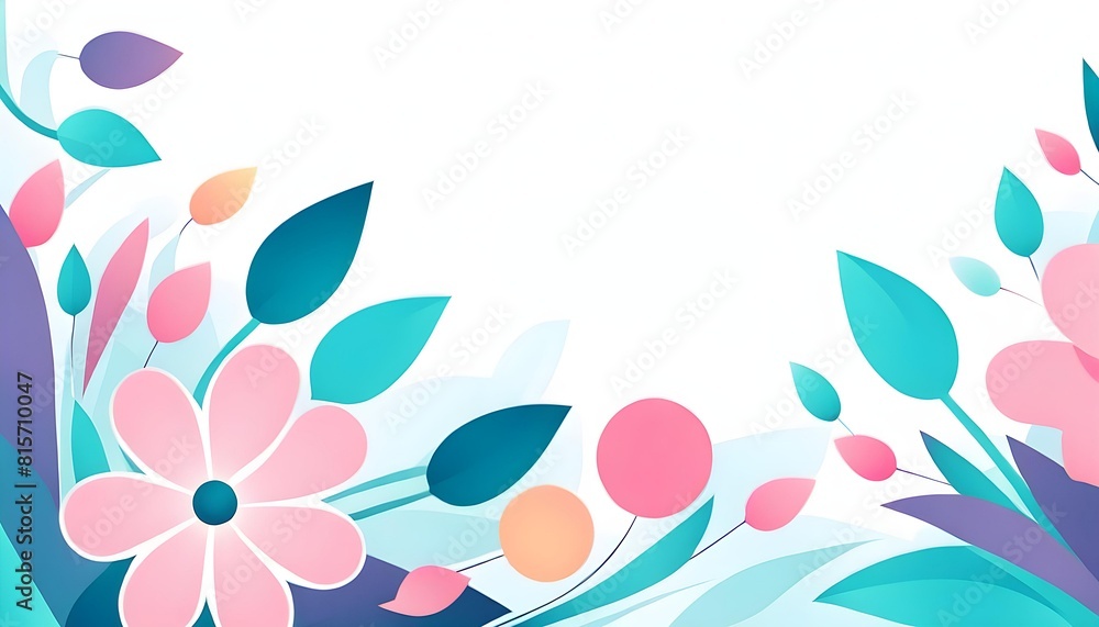Pastel Flowers Illustration Background Pastel Flowers Illustration Background
