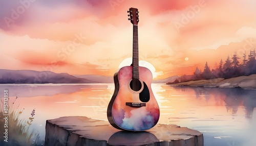 Capture the essence of music and art by illustrati upscaled_4 photo