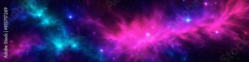 An otherworldly vision of a pink nebula, this abstract background captures the delicate and serene essence of a distant cosmic phenomenon.