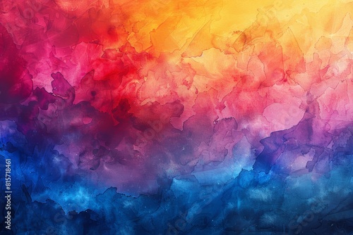 Bright  abstract watercolor texture in a spectrum of colors  ideal for creative backgrounds in ads and presentations