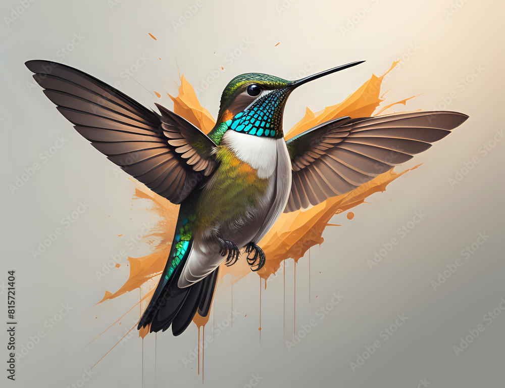 Obraz premium fliegender Kolibri