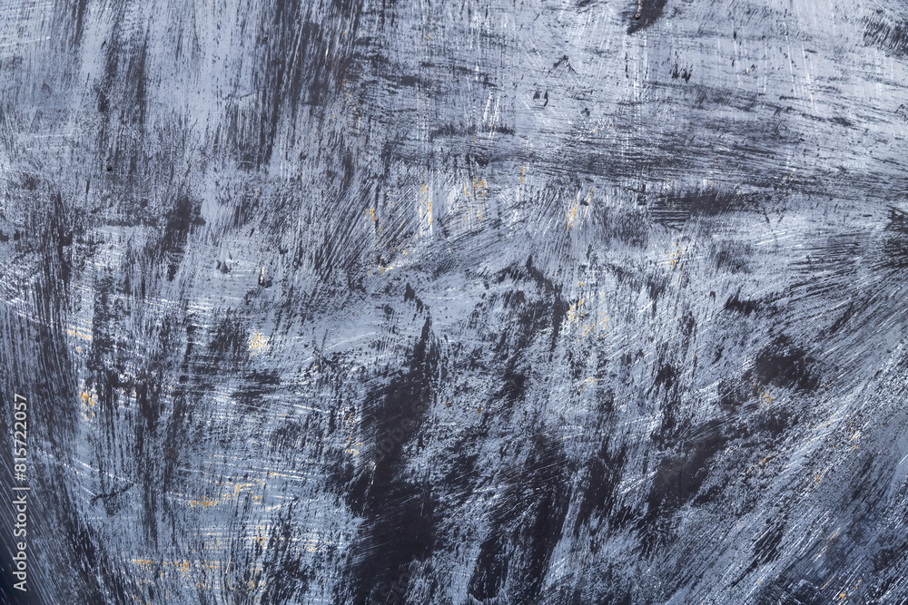 Obraz premium Grunge dark brushstrokes, rough painted texture, abstract background.
