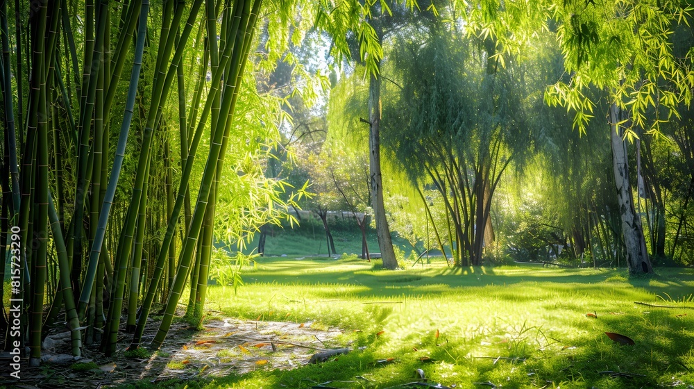 Obraz premium Park bamboo forest