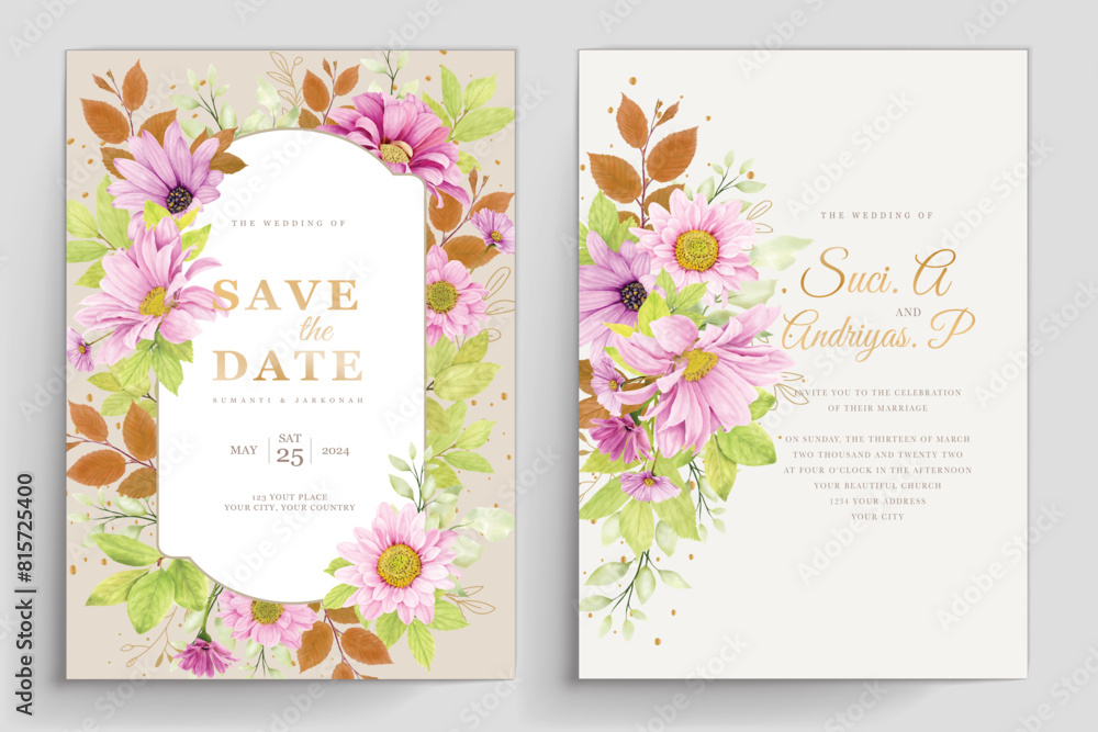 elegant floral roses invitation card template elegant floral roses invitation card template