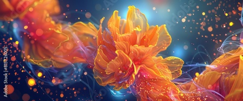 Design An Abstract Festive Background With A Mix Of Bright Colors And Fluid Forms  Background HD