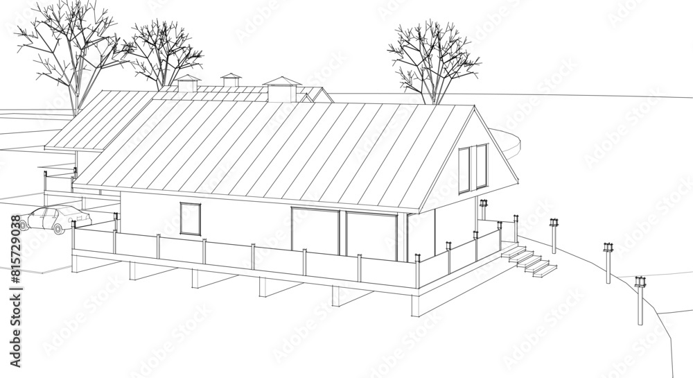townhouse architectural sketch 3d illustration
townhouse architectural sketch 3d illustration
