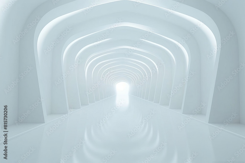 3d abstract white empty corridor 3d abstract white empty corridor