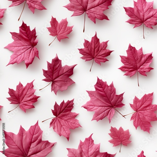 High-quality flying autumn dry red orange maple leaves isolated on white background png illustration