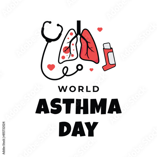 World Asthma Day Design Illustration