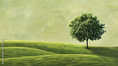Incorporate the Green Tree Green ecology concept into your design for an environmentally friendly touch
