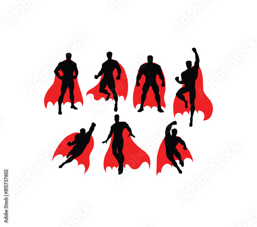 Super People Silhouettes, art vector design 
